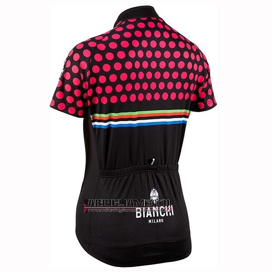 Donne Abbigliamento Bianchi Dot 2019 Manica Corta e Pantaloncino Con Bretelle Nero Rosso - Clicca l'immagine per chiudere